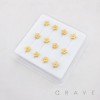 CLUM SAKURA FLOWER FIVE PETAL FLOWER POLISH 316L SURGICAL STEEL L-SHAPE NOSE BOX